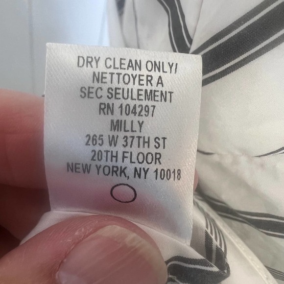 Milly Nina One Shoulder Blouse SZ 2 - Picture 10 of 11